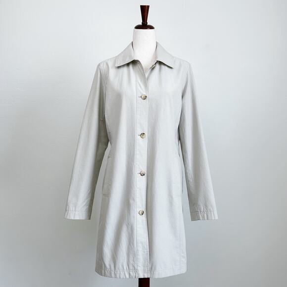 Eddie Bauer Women's Relaxed Fit Beige Trench Coat - Picture 1 of 9